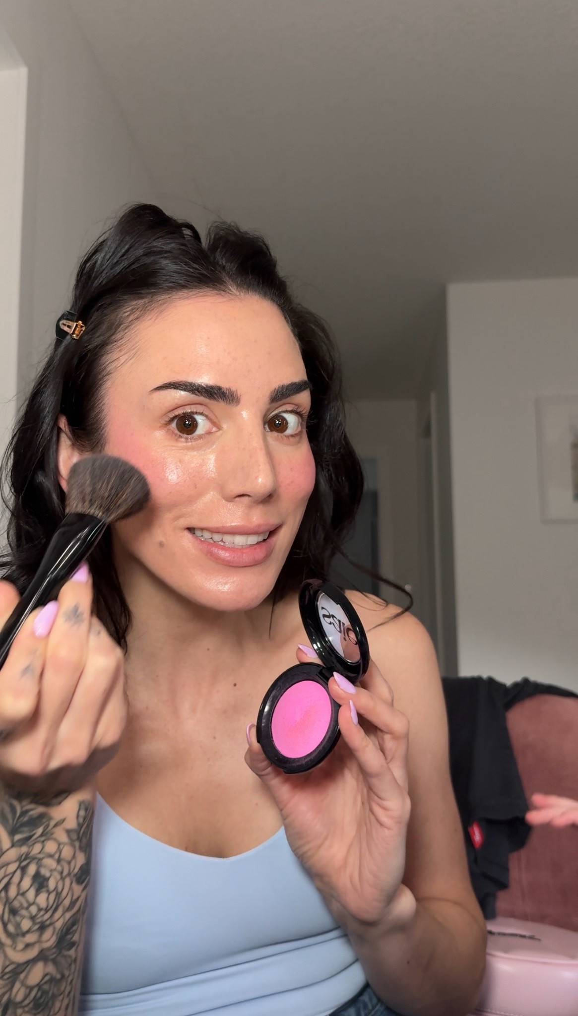 super easy glowy 3-minute makeup - tinted SPF, blush and lippie

#LTKbeauty #LTKsummer #LTKcanada