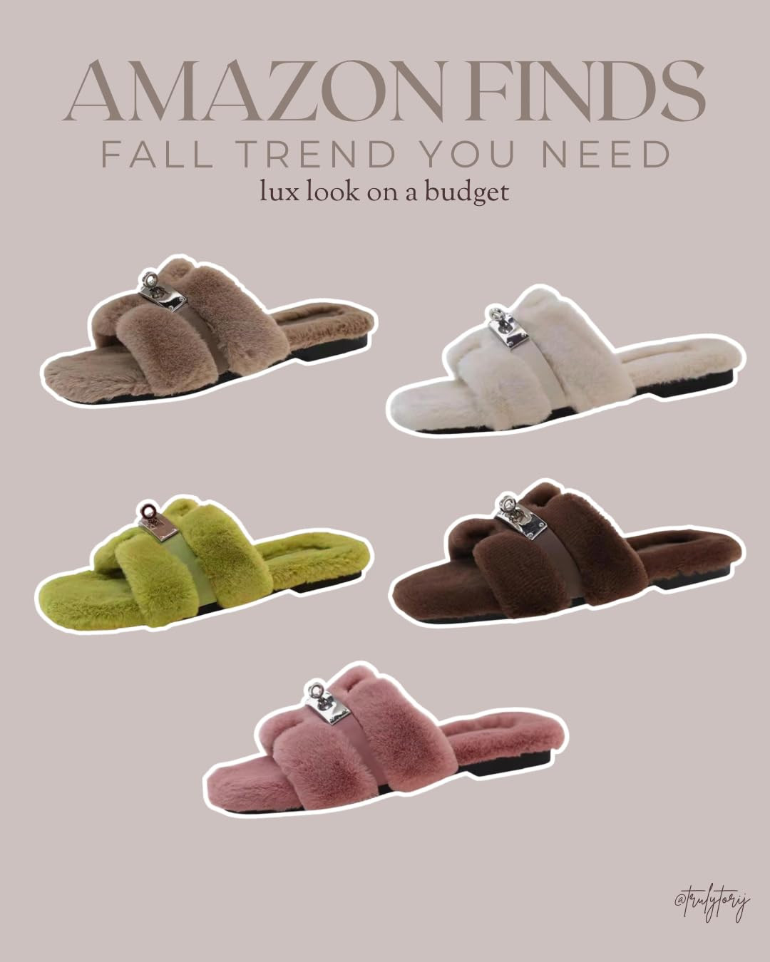 Axellion Womens Fuzzy Slides Open Toe Fluffy House Slippers Indoor Outdoor Furry Slide Sandals | Amazon (US)