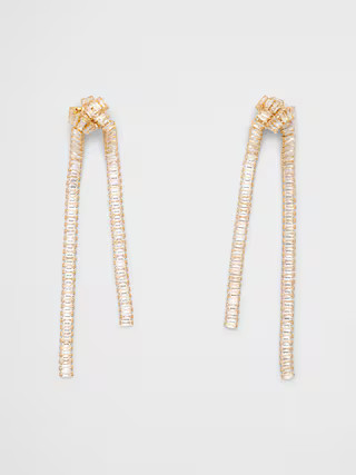 Shine Knot Statement Drop Earrings | Banana Republic Factory