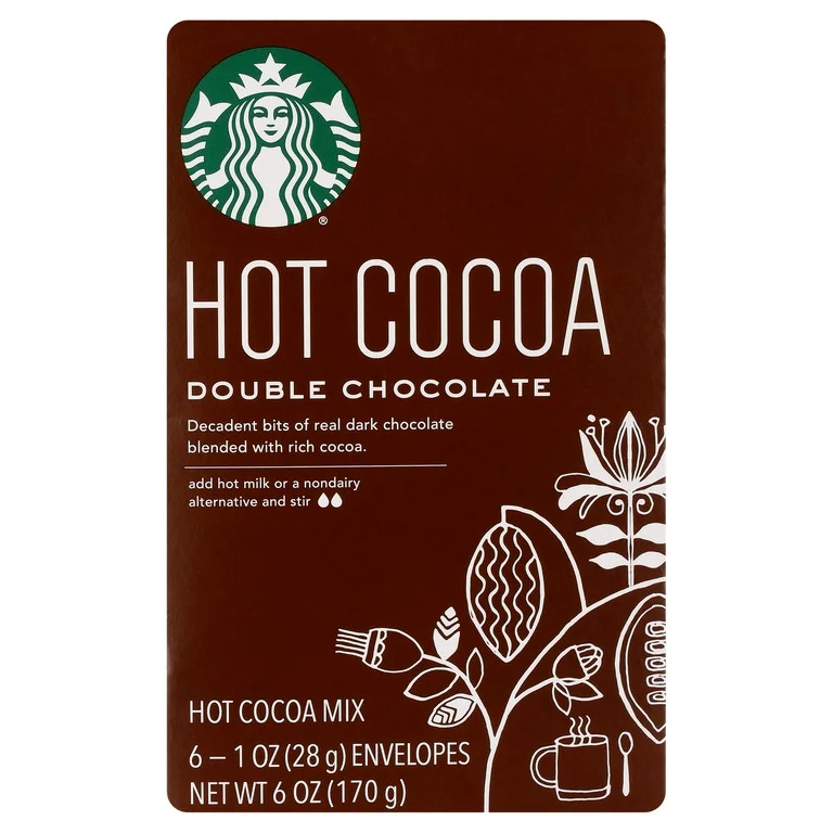Starbucks Double Chocolate Hot Cocoa, 6 count Carton | Walmart (US)