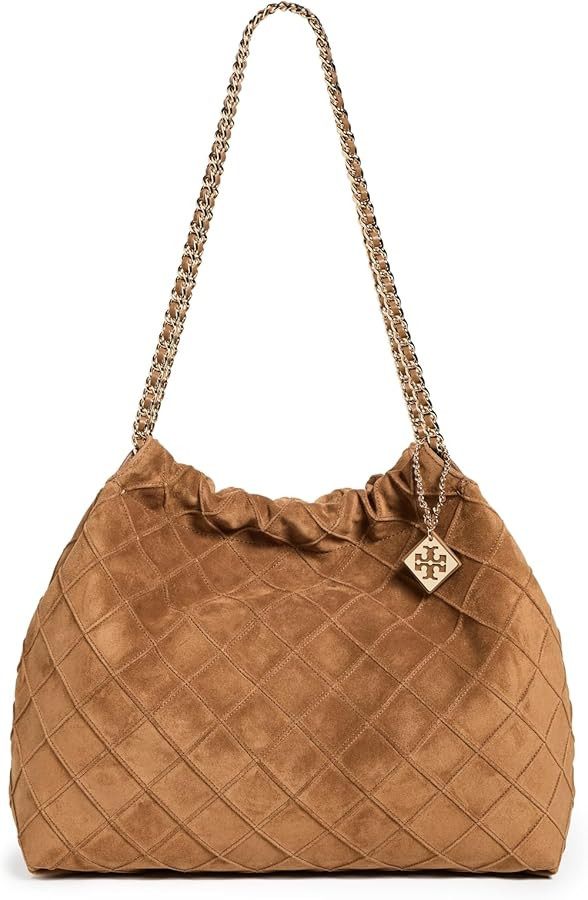 Tory Burch Women's Fleming Soft Distressed Drawstring Hobo | Amazon (US)