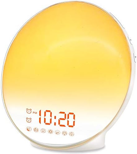 Wake Up Light Sunrise Alarm Clock for Kids, Heavy Sleepers, Bedroom, with Sunrise Simulation, Sle... | Amazon (US)
