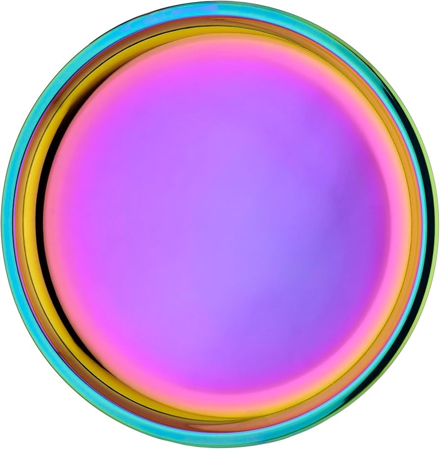 Ahimsa Stainless Steel Kids Plates, 9" Colorful Stainless Steel Plate, Pediatrician Designed & No... | Amazon (US)