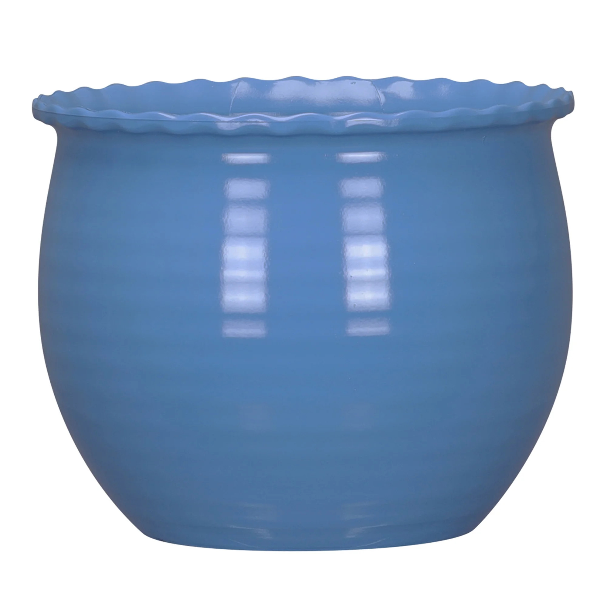Mainstays Brooke 8" x 8" x 6.5" Round Blue Paradise 100% Recycled Resin Planter | Walmart (US)