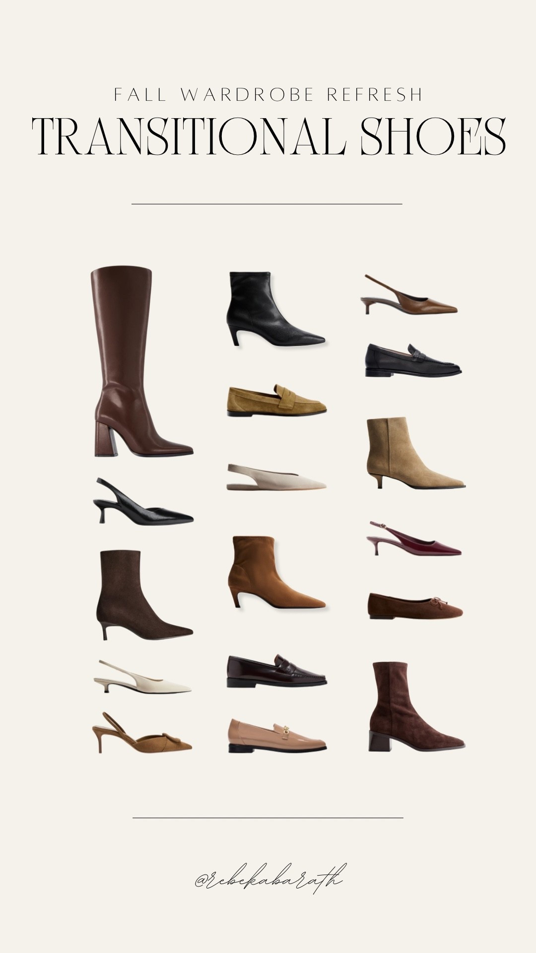 fall wardrobe refresh // transitional footwear 💫

pick your faves to elevate your transitional wardrobe 🍂

shoe trends | fall shoes | neutral footwear

#LTKStyleTip #LTKWorkwear #LTKShoeCrush