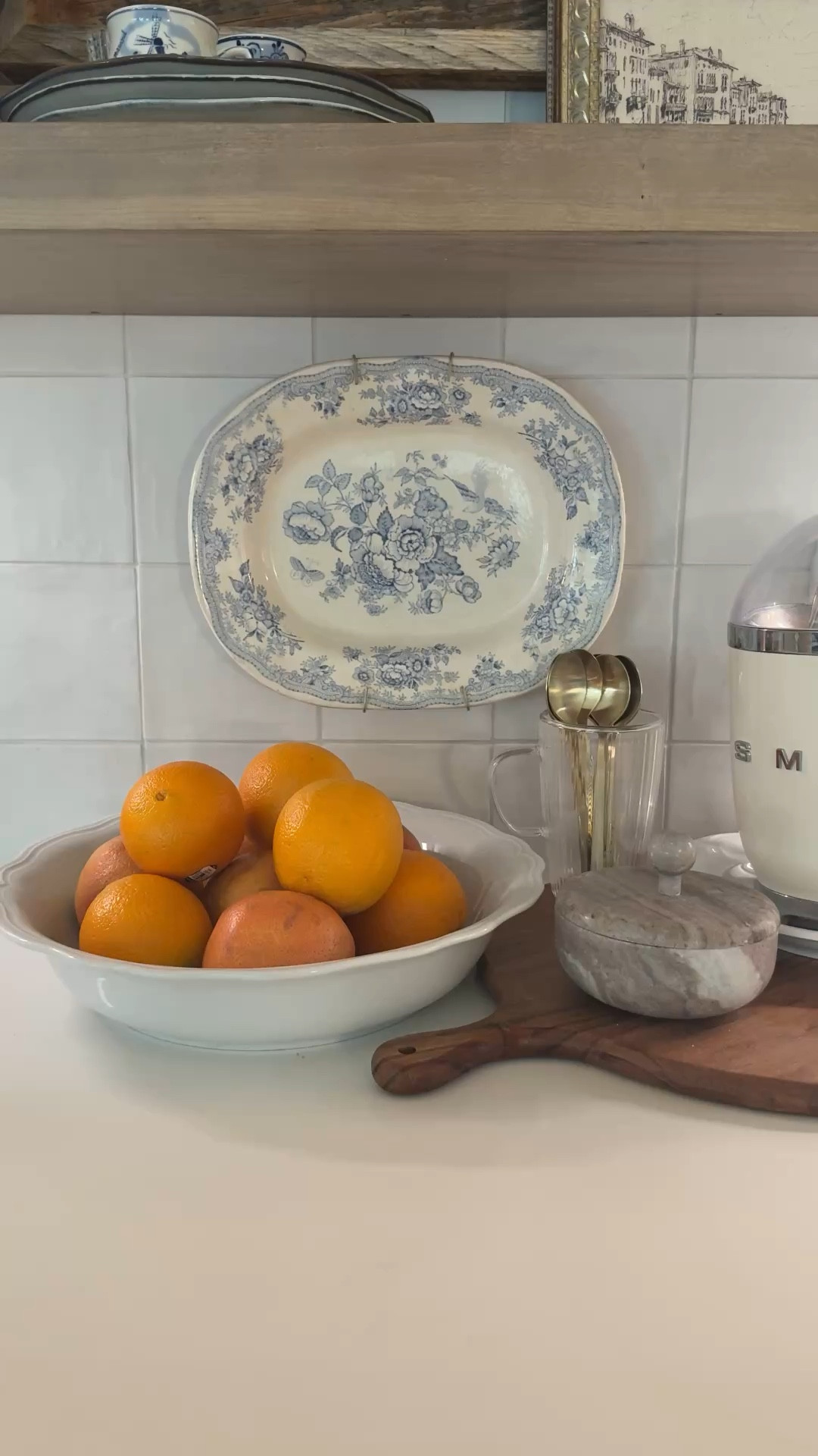 if you’re trying to make your kitchen feel finished without overthinking it

blue and white dishes, wood trays, marble accessories, glassware, and everyday kitchen decor are all linked here

these are the pieces i use to keep my counters feeling pulled together but still easy to live with

shop everything here

#LTKfoodie #LTKSeasonal #LTKHome