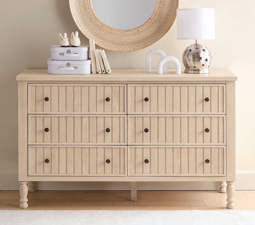 Catalina Beadboard 6-Drawer Dresser (56w x 19d") | Pottery Barn Kids