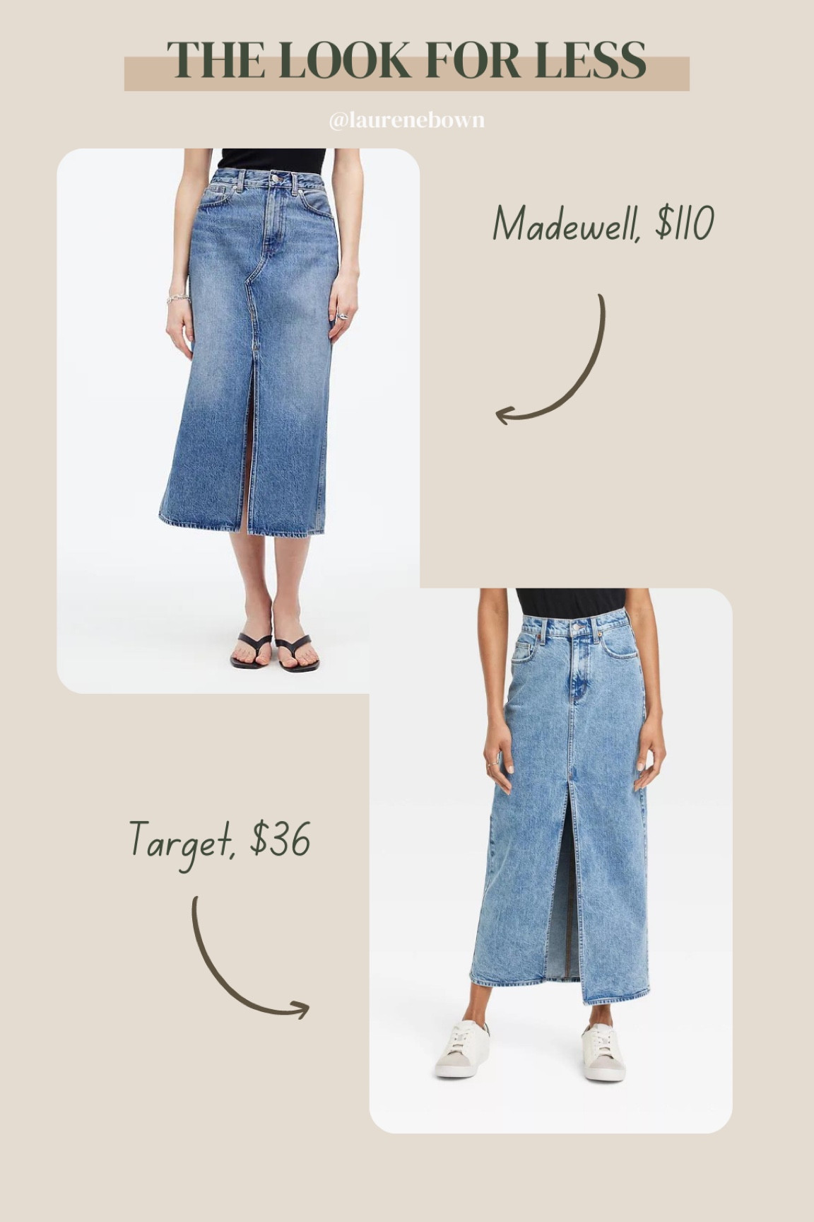 The look for less at Target 