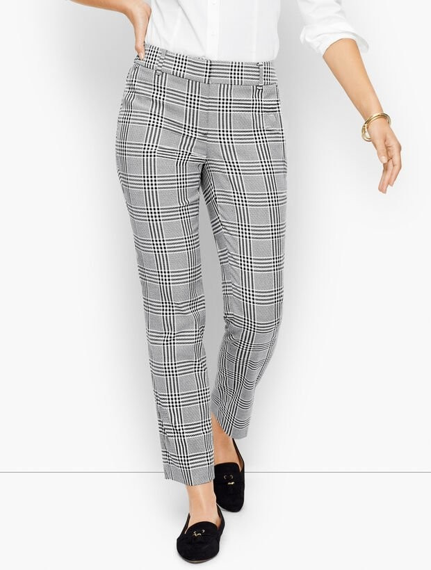 Talbots Hampshire Ankle Pants - Glen Plaid | Talbots