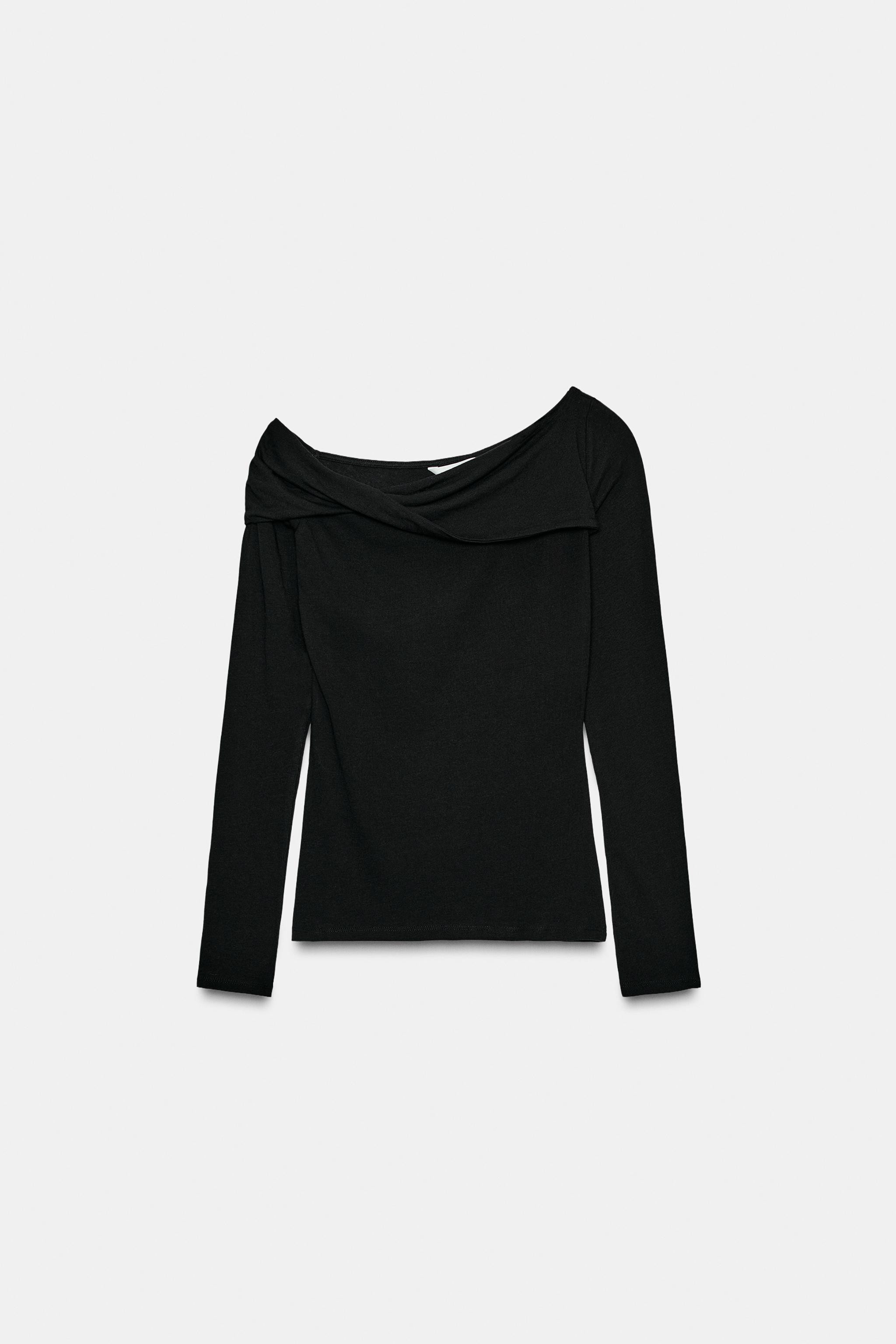 ASYMMETRIC NECK TOP | Zara US