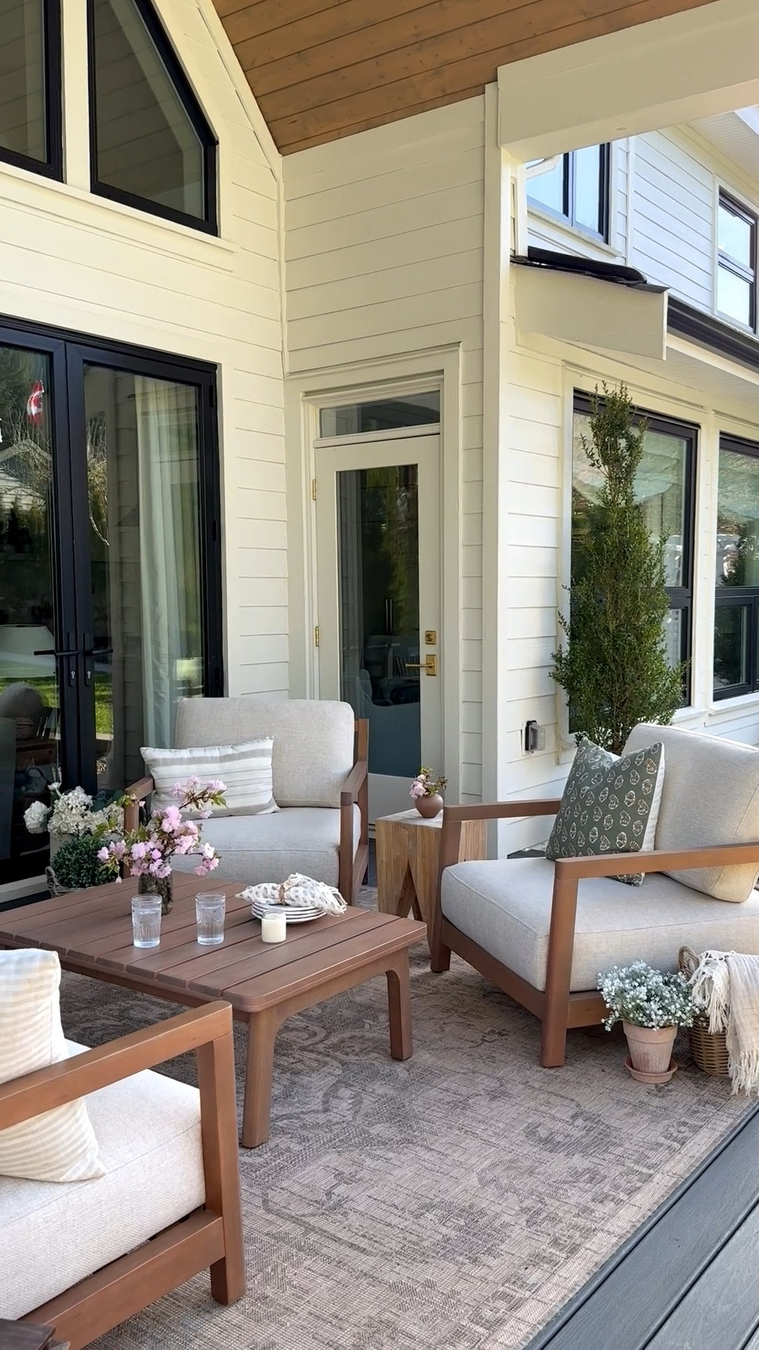 Outdoor patio refresh. Linking some outdoor rug options! 

#LTKhome #LTKcanada #LTKsummer
