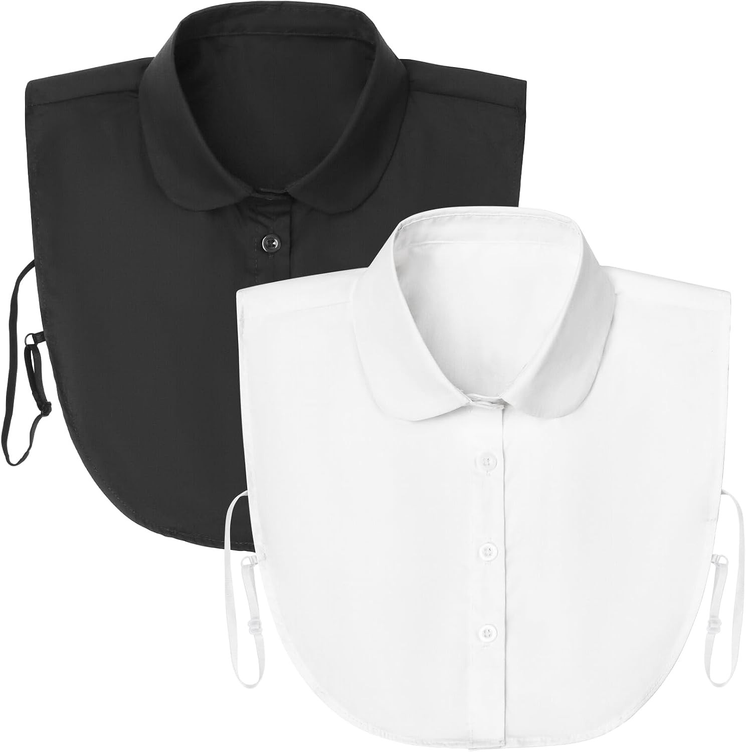 Detachable Dickey Collar Blouse for Women, Fake Half Shirt Collar for Girls | Amazon (US)