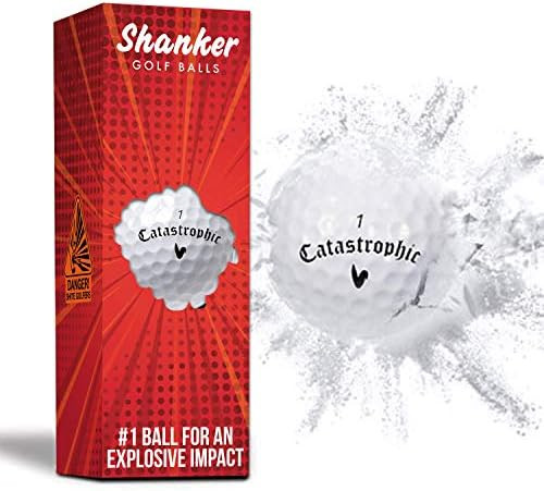 Shanker Golf Exploding Balls - Prank Balls That Explode on Impact - Funny Joke for Golfers (Sleeve o | Amazon (US)