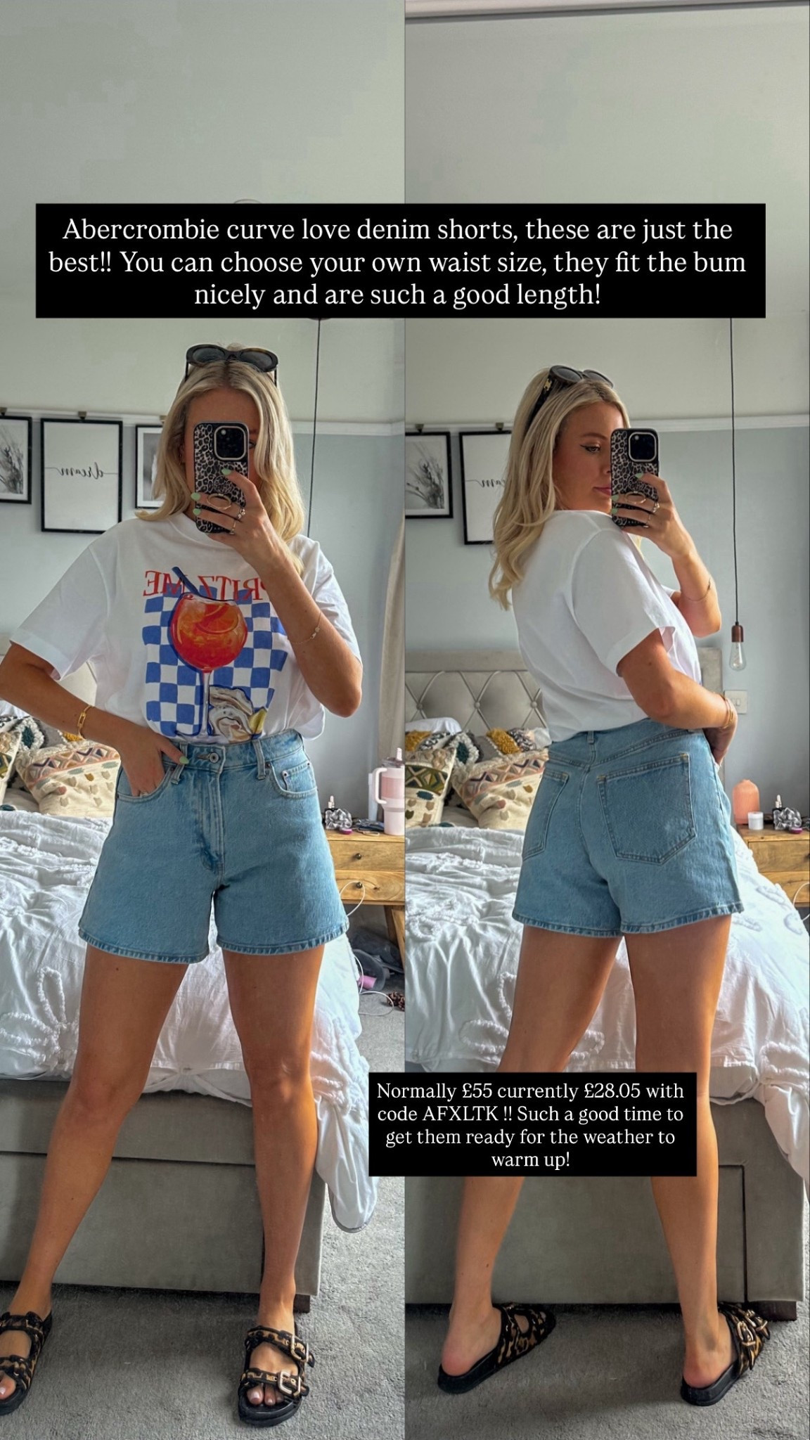 The best denim shorts! Get them for £28 down from £55 with code AFXLTK 