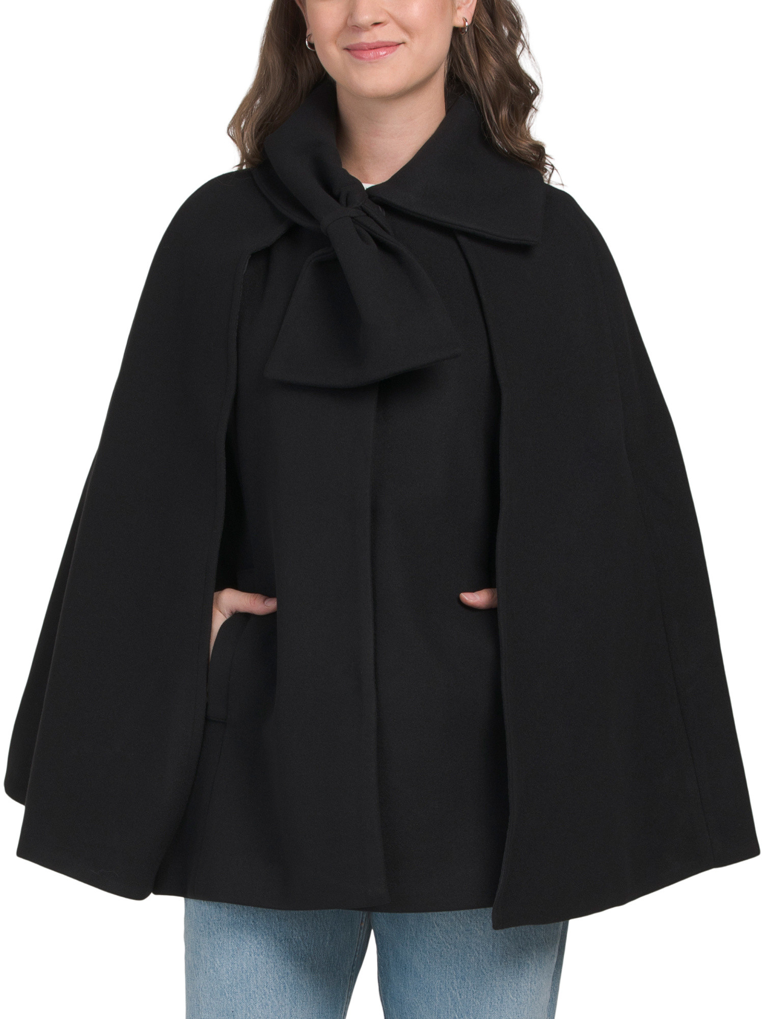 Bow Front Cape Coat | TJ Maxx
