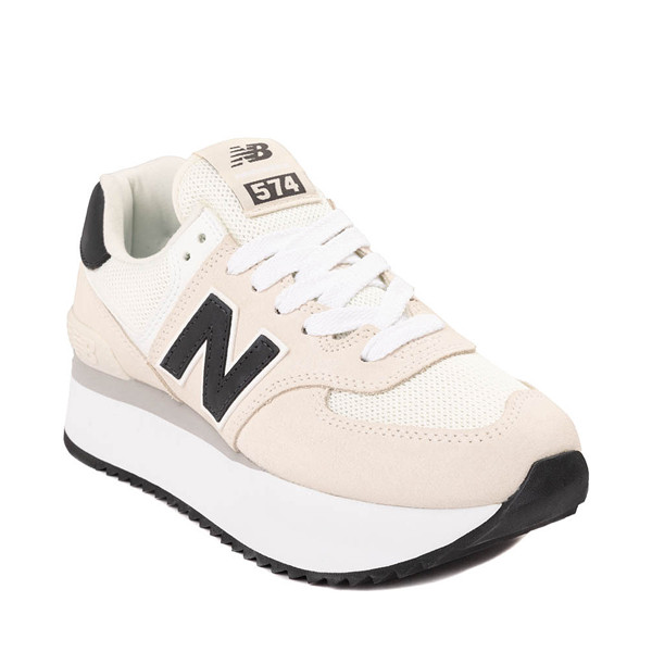 Womens New Balance 574+ Athletic Shoe - Linen / Sea Salt / Phantom | Journeys