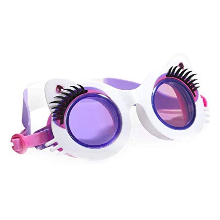 Bling 2O Girls Swimming Goggles 8+ - Cat Goggles - Anti Fog/Leak - Pawdry White | Walmart (US)