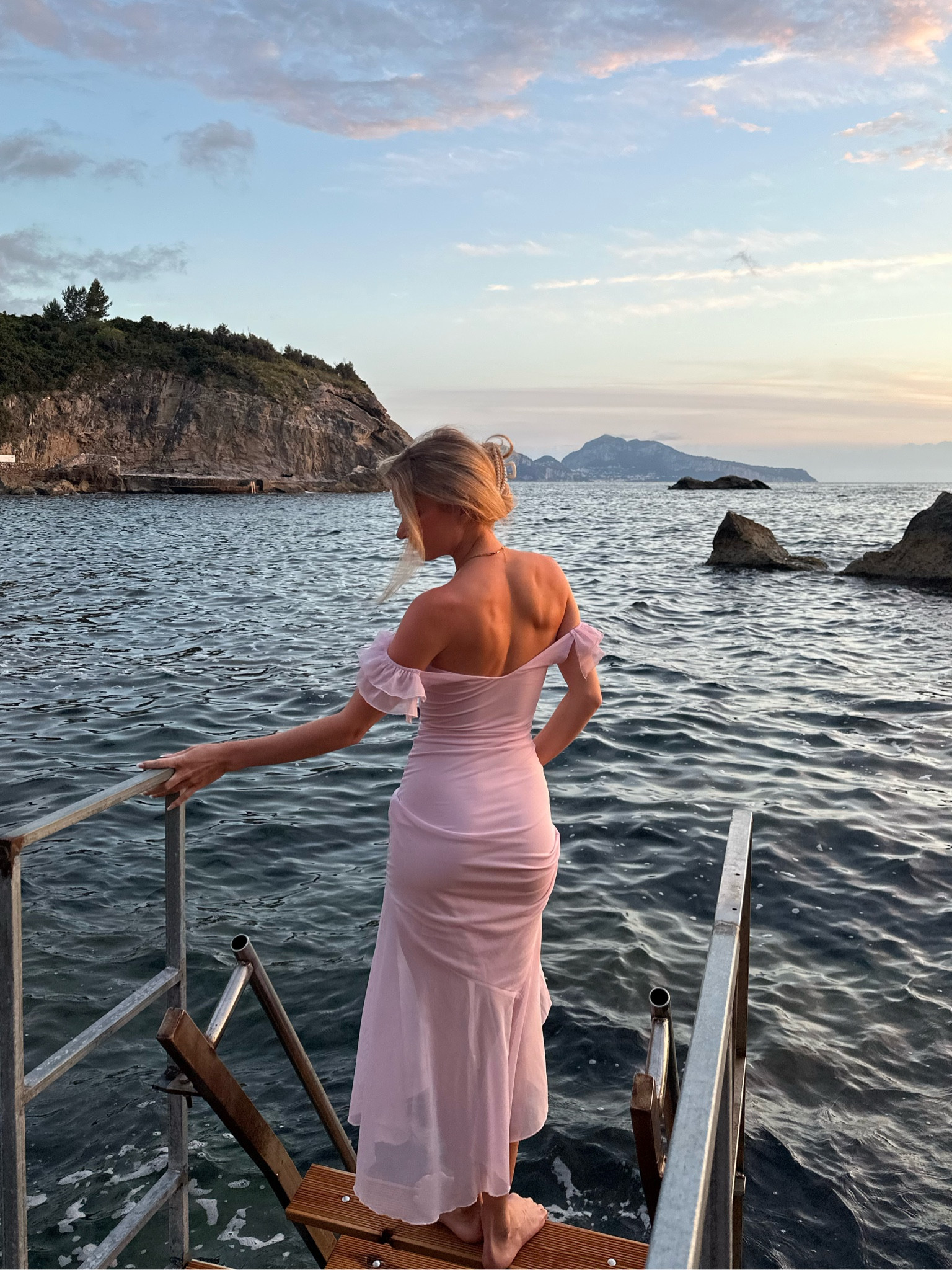 Baby Pink ruffle mesh midi dress 

#LTKeurope #LTKstyletip #LTKsummer