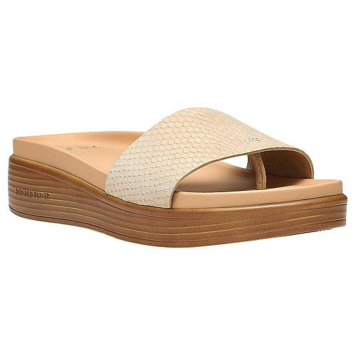 Donald Pliner Fiji One Band Slide Sandal - Sand Metallic - Size 6 | HSN
