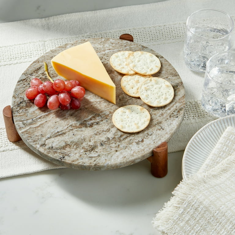 Better Homes & Gardens Natural Marble Trivet with Acacia Wood Stand | Walmart (US)
