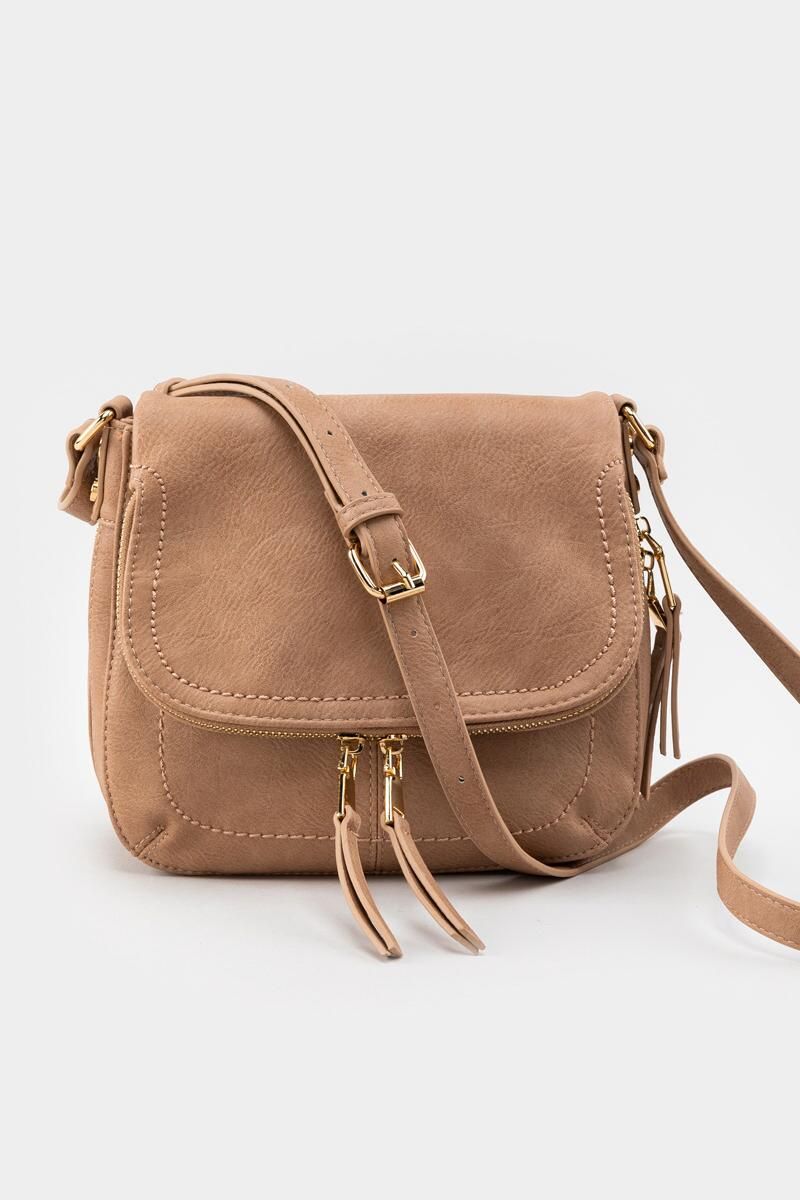 Karen Foldover Zip Crossbody | Francesca’s Collections