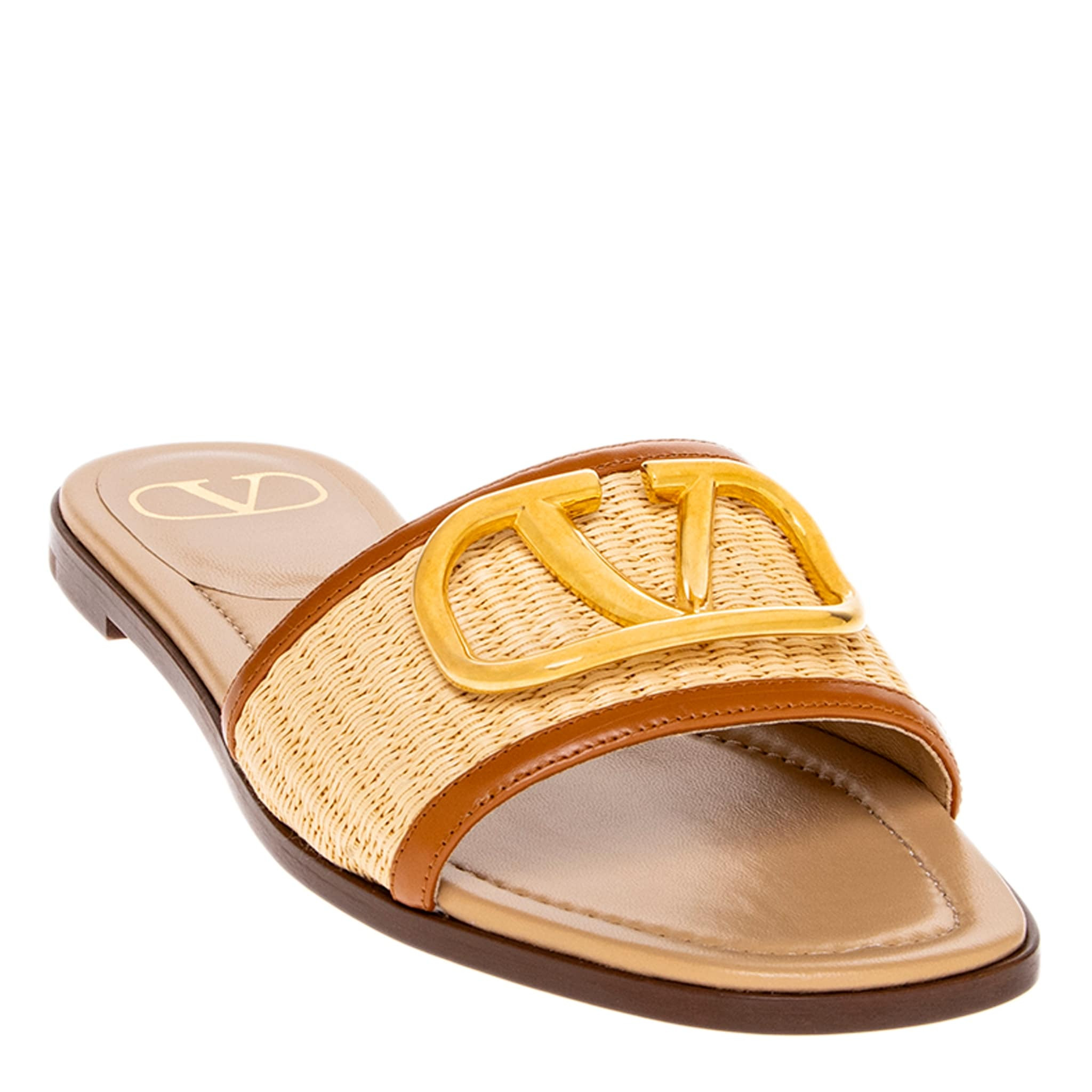 Valentino VLogo Signature Slide Sandals - 38 EU | Overstock