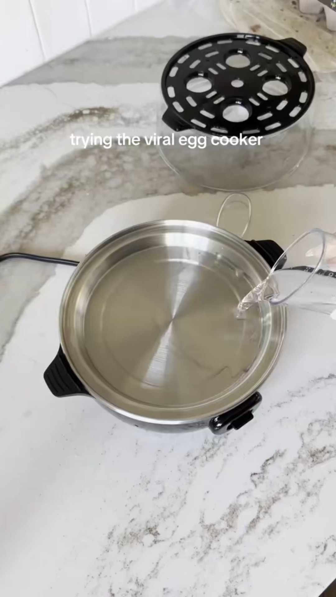 Trying out the viral egg cooker! 🥚