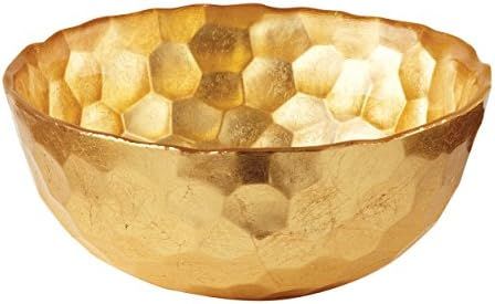 Elegance Odessa Gold Glass Bowl, 6-Inch | Amazon (US)