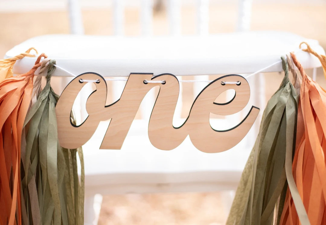 Wood High Chair Banner  High Chair Banner  Boho High Chair - Etsy | Etsy (US)