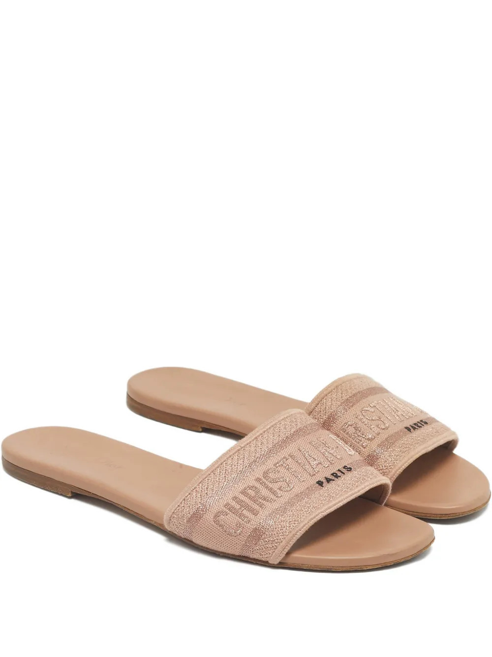 Christian Dior Pre-Owned Dway strap sandals - Neutrals | Farfetch Global