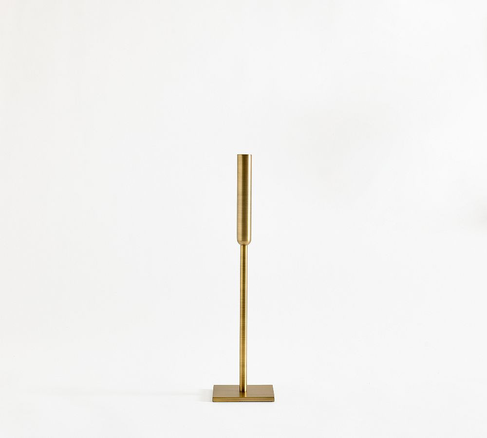 Marlow Candle Holder: Brass: Medium Taper 16.25"" H | Pottery Barn (US)