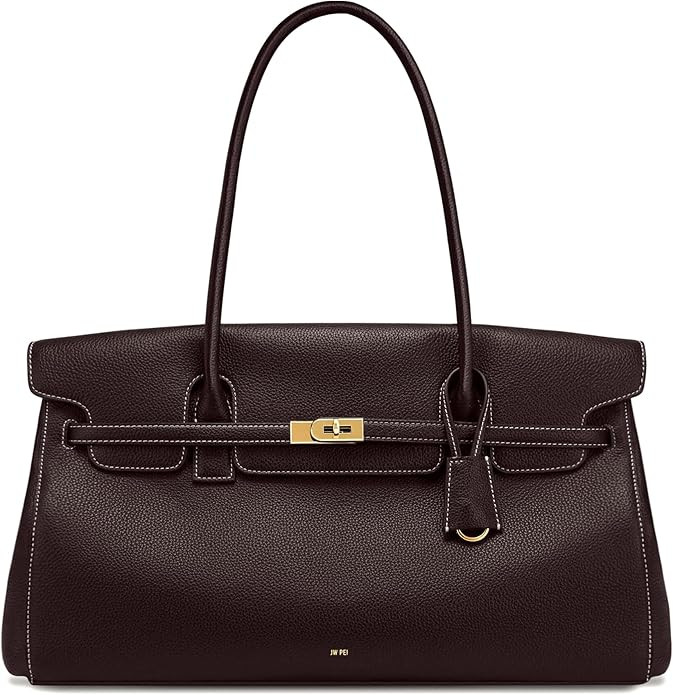 JW PEI Women's Yara Large Shoulder Bag - Dark Brown | Amazon (US)