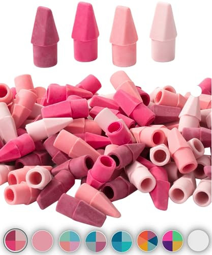 Mr. Pen- Pencil Erasers Toppers, 120 Pack, Pink Shades, Erasers for Pencils | Amazon (US)