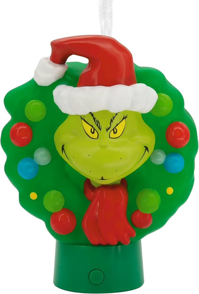 Hallmark Dr. Seuss's How the Grinch Stole Christmas! Christmas Ornament with Lights | Amazon (US)