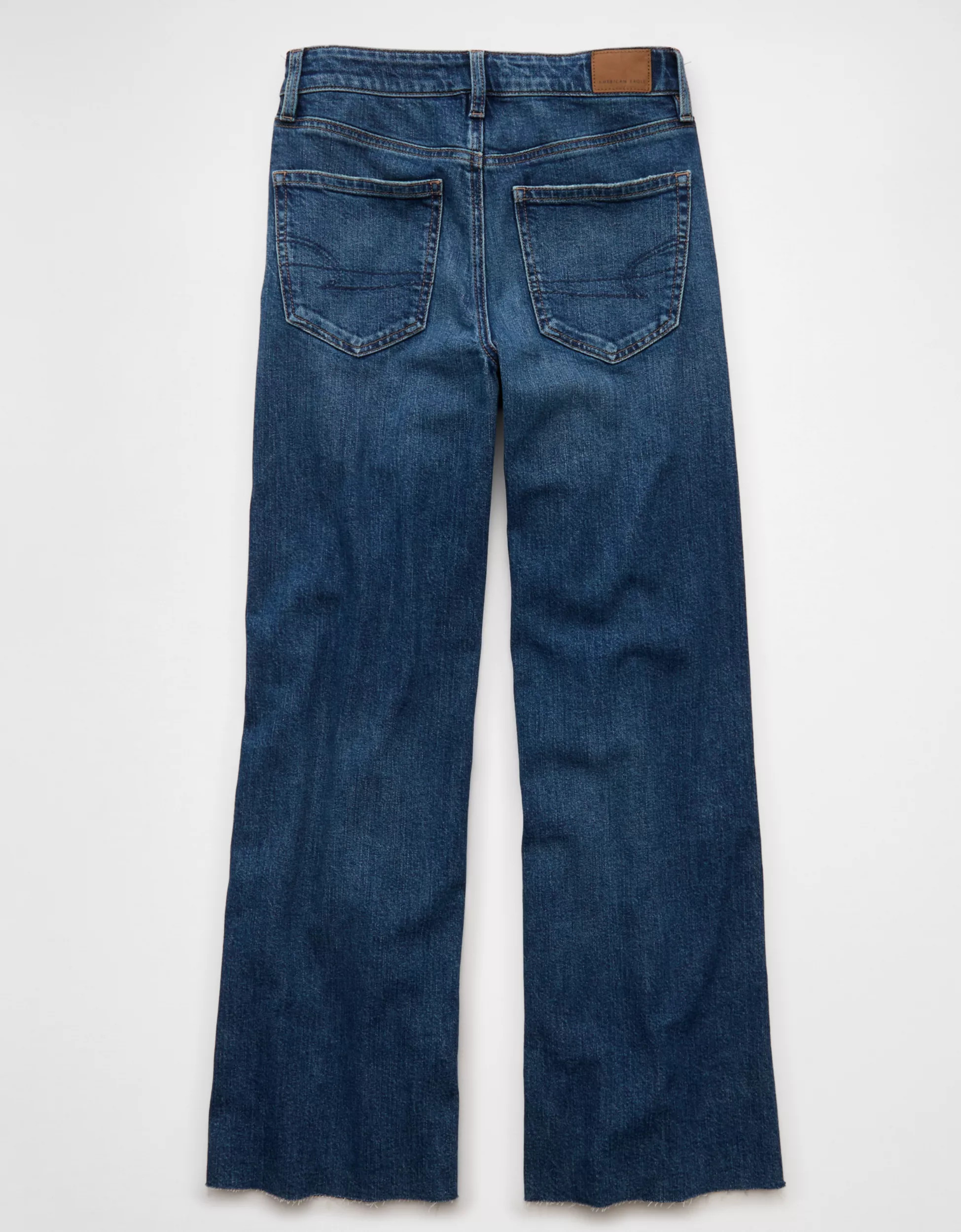 AE Dreamy Drape Stretch Super High-Waisted Baggy Wide-Leg Jean | American Eagle Outfitters (US & CA)