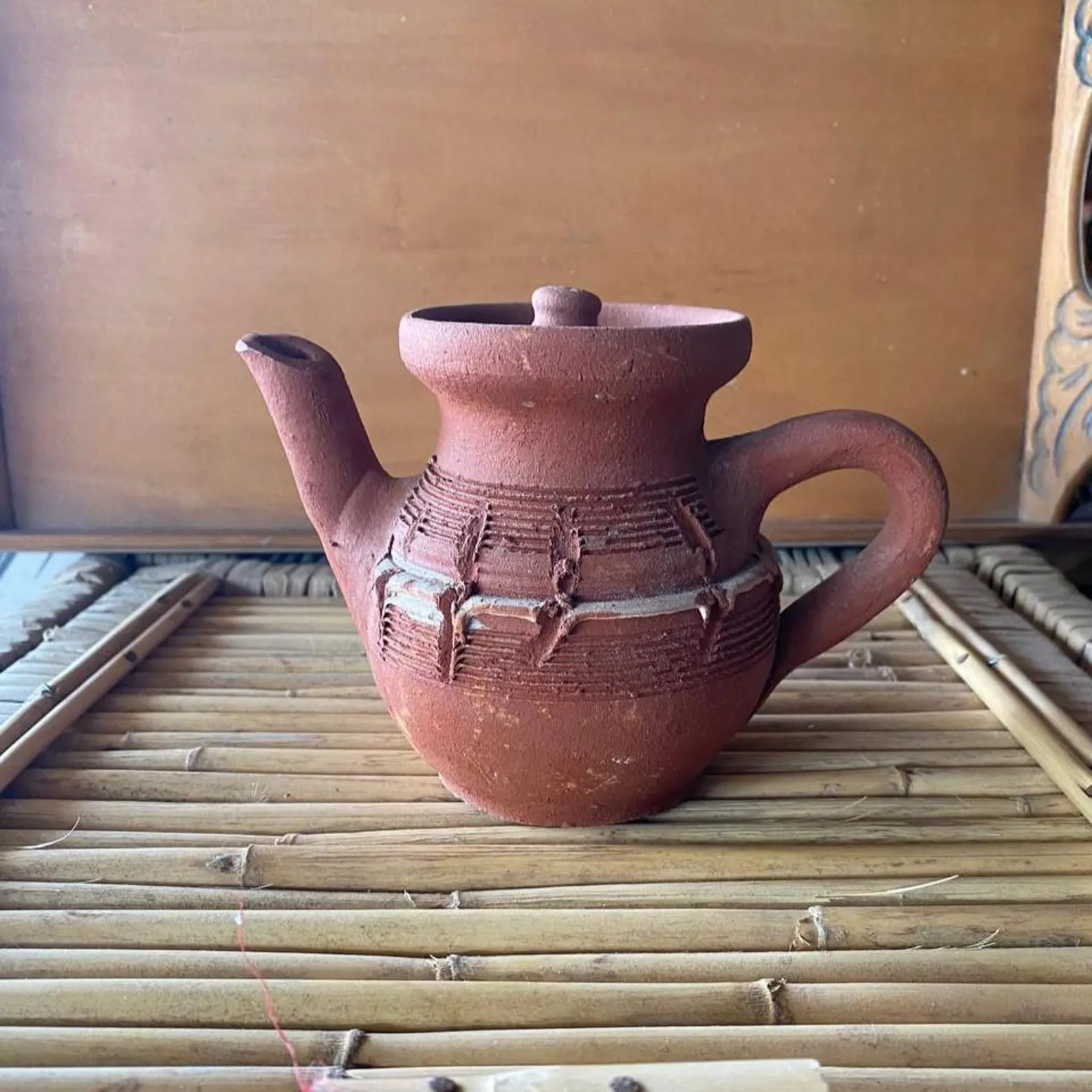 Handmade Terracotta Teapot – Rustic Clay Pot With Lid, Earthenware Tea Kettle, Traditional Pott... | Etsy (US)