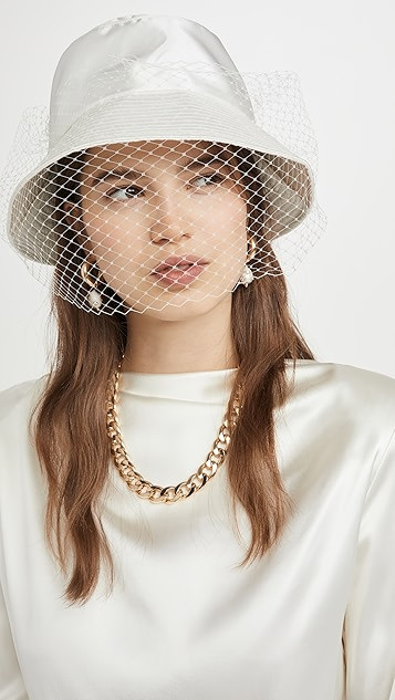 Elaine Veiled Bucket Hat | Shopbop