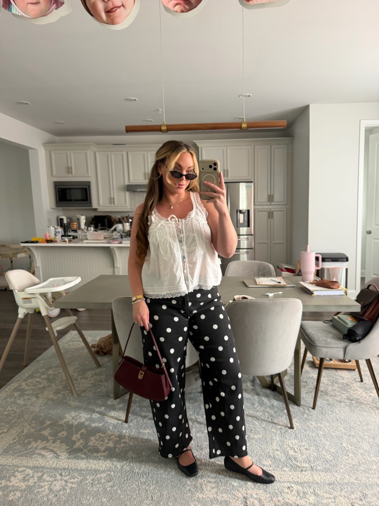Amazon fall fashion ❤️ 
Love these polka dot barrel jeans- fit true to size!!!!

#LTKSeasonal #LTKMidsize #LTKmomlife