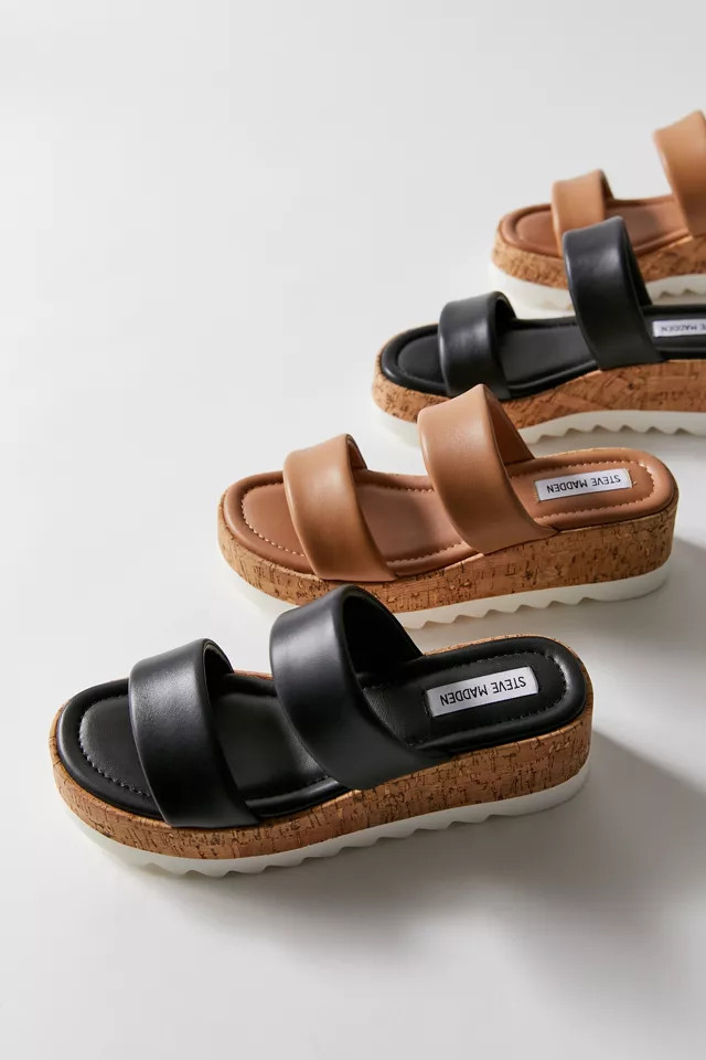Steve Madden Defuse Cork Platform Sandal | Urban Outfitters (US and RoW)