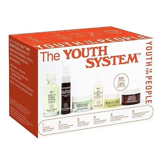 Youth To The People The Youth System Set, 6-Pc Superfood Antioxidant Skincare Giftset, Mini Trave... | Amazon (US)