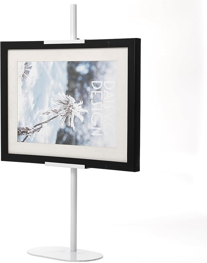 Adjustable Tabletop Easel Stand - Up to 28" Height, Metal Easel Stands for Sign, White Modern Pic... | Amazon (US)