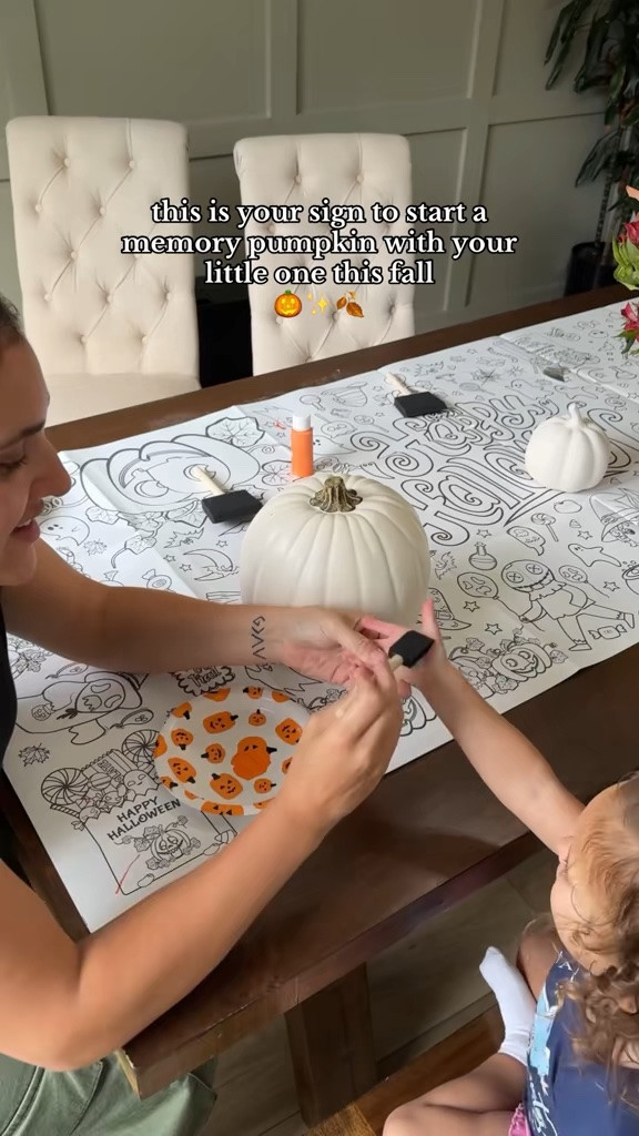 The sweetest fall keepsake 🎃🧡 add a handprint every year to the pumpkin and watch their little hands grow 🥹 @Michaels 

#halloweencraft #diyhalloweendecor #fallcraft
#handprintart#toddlermom baby
Halloween craft fingerprint art

#LTKmomlife #LTKSeasonal #LTKBaby