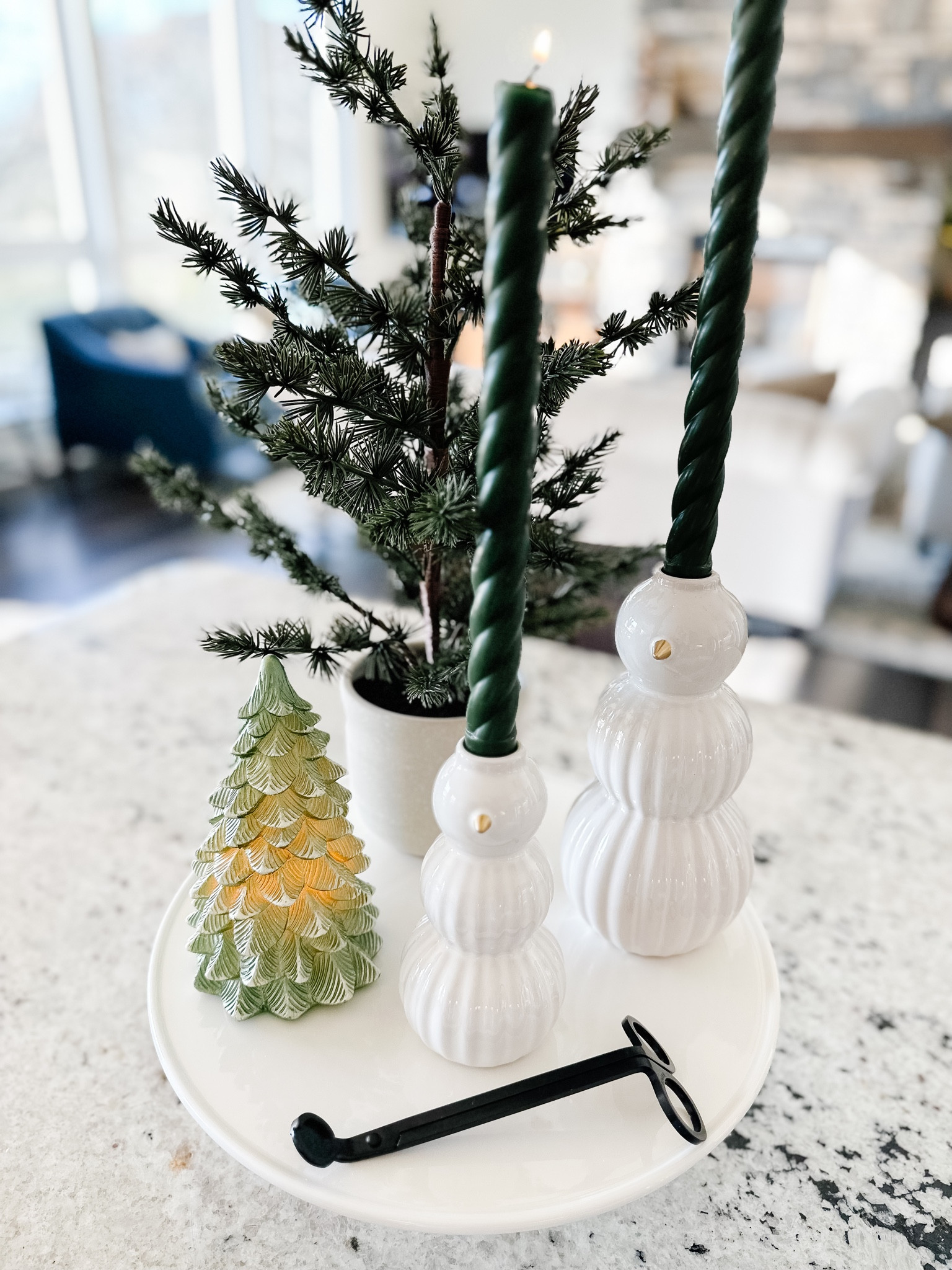 Just recently picked up this beautiful 12” porcelain cake stand! For now I have it styled with decor, but it would make the perfect addition to your holiday table! 🤍

Porcelain cake stand, holiday entertaining, snowmen decor, flameless tree candle, Target Christmas decor, candle wick trimmer, taper candles, mini Christmas tree, white Christmas decor 

#LTKhome #LTKHoliday #LTKSeasonal