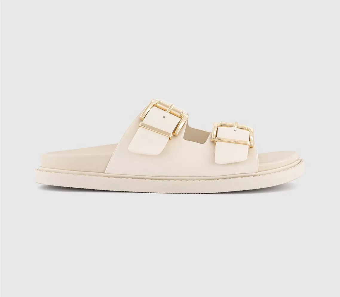 Shae Double Buckle Footbed Sliders | Office Shoes (UK)