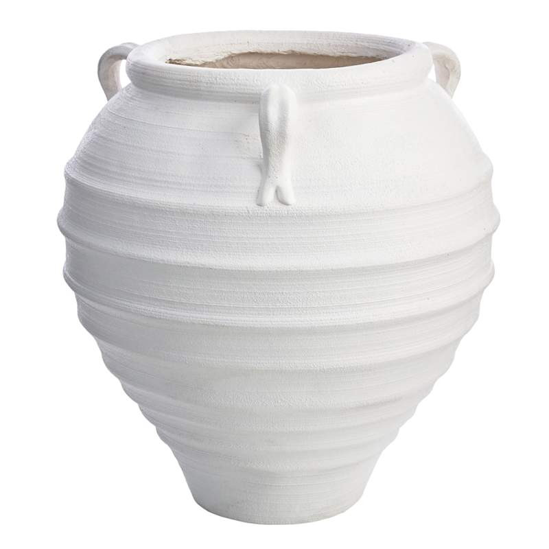Eleni White Outdoor Planter, Extra Large | At Home