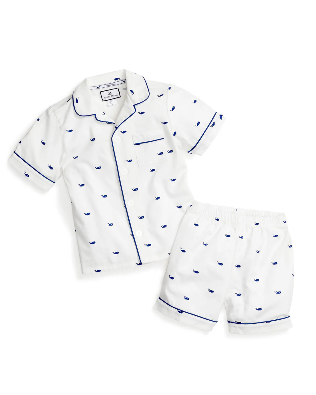 Whales Short Set | Petite Plume