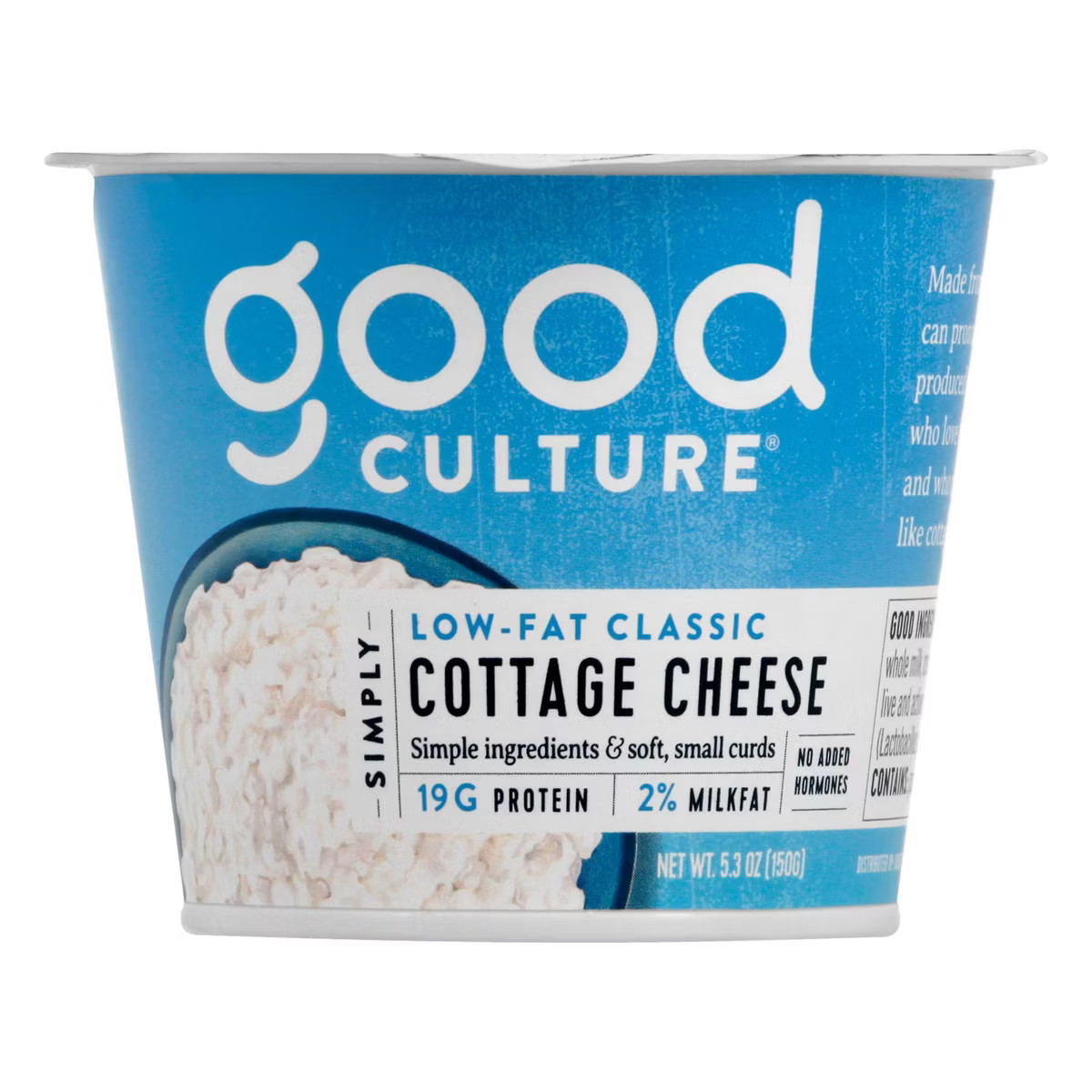 Good Culture 2% Milkfat Simply Cottage Cheese - 5.3oz | Target
