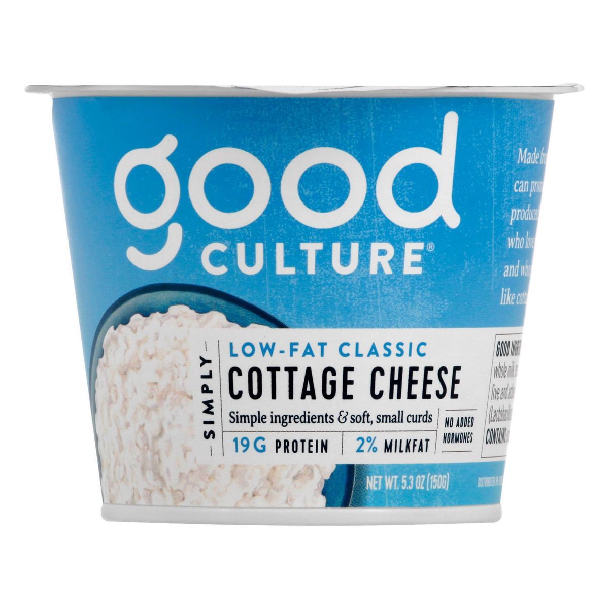 Good Culture 2% Low-Fat Classic Cottage Cheese - 5.3oz | Target