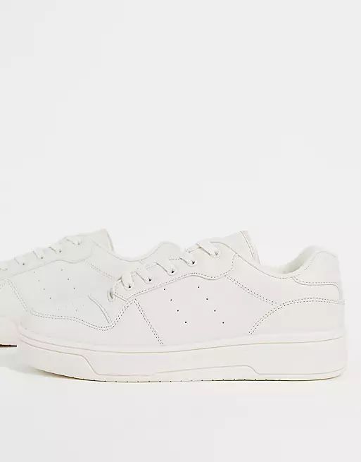 Truffle Collection lace up sneakers in beige | ASOS (Global)