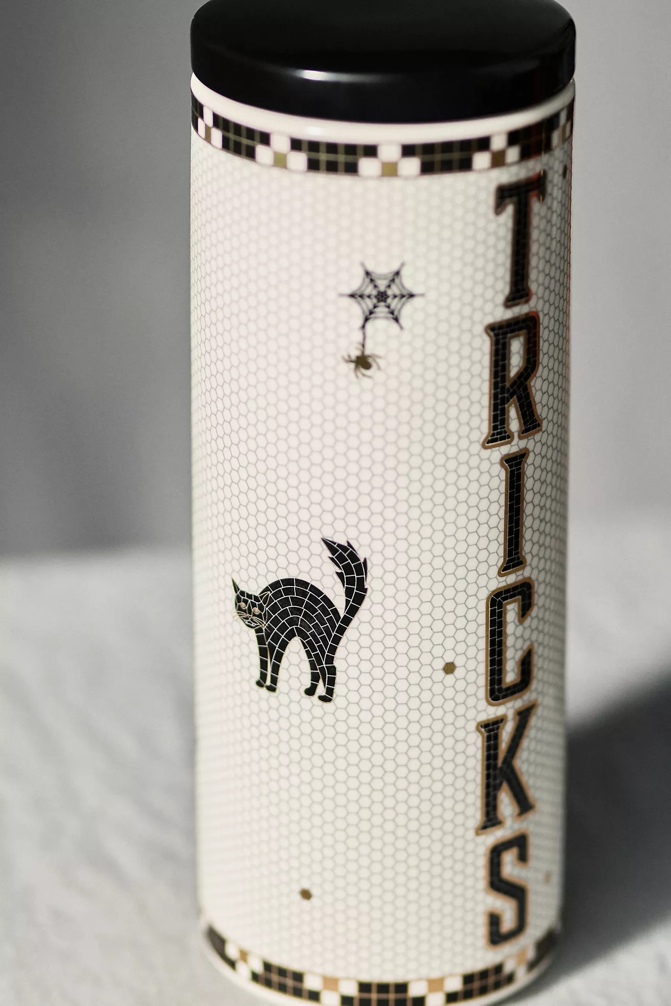 The Bistro Tile Stoneware Canister: Halloween Edition | Anthropologie (US)